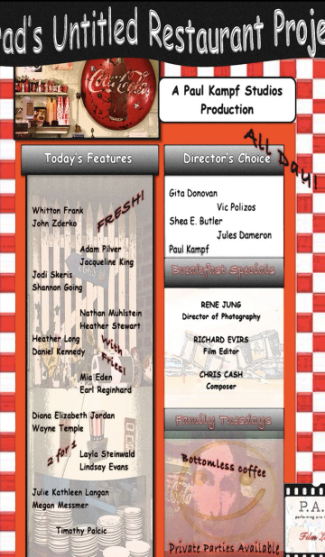 Brad’s Untitled Restaurant Project